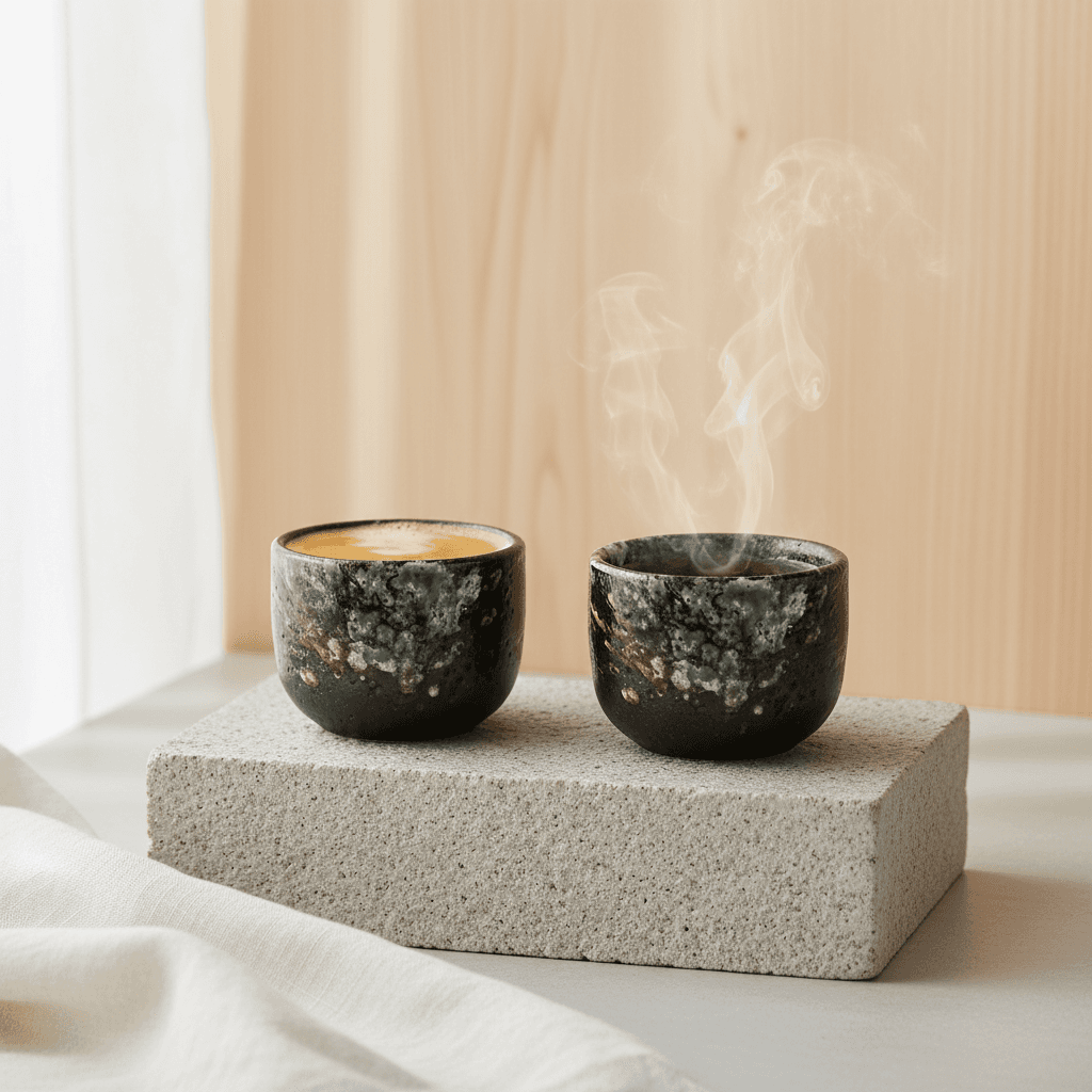 Gifu Earth Tones Set (Set van 4) - Zwart/Groen